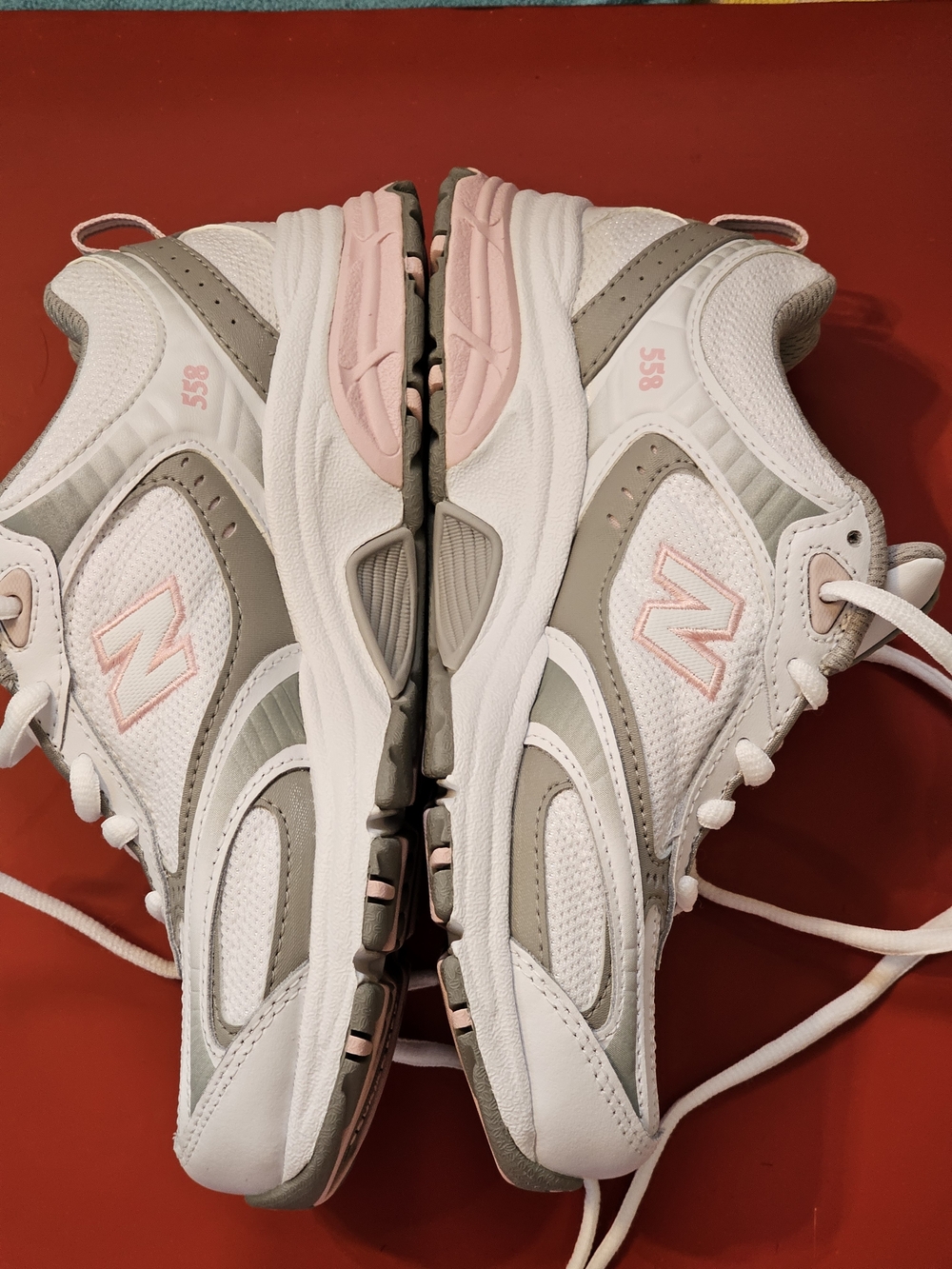 ❗️ NEW BALANCE  558  Women's  Grey , White & Pink Walking Sneakers NEW ❗️